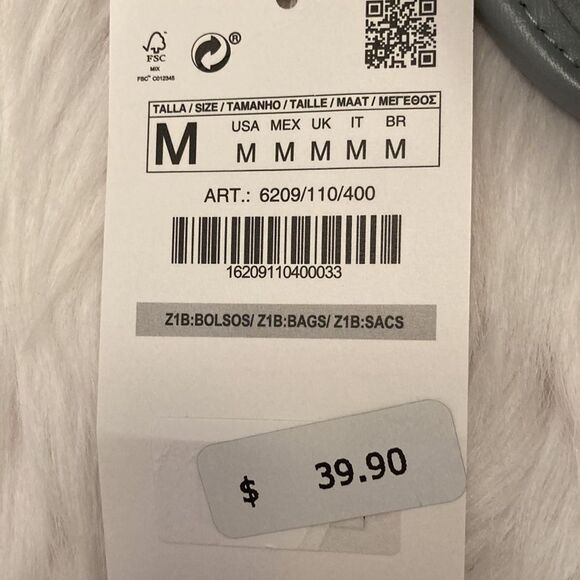 Zara Blue Minimalist Shoulder Small Crossbody Mini Bag - Picture 13 of 13